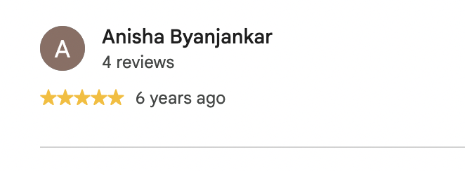 Google review by Anisha Byanjankar, 5 out of 5, 6 years ago, no comment